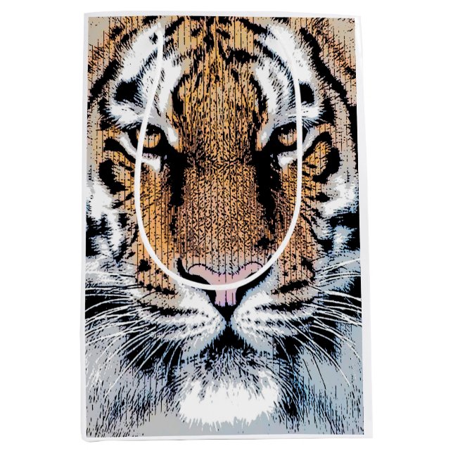 Tiger Porträtt Graphic Stil (Framsidan)