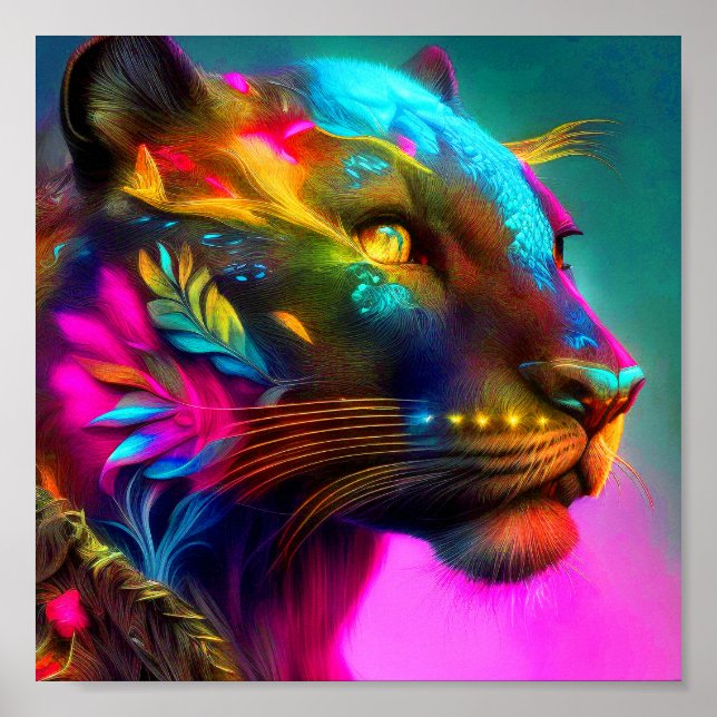 Tiger Porträtt Poster (Framsidan)