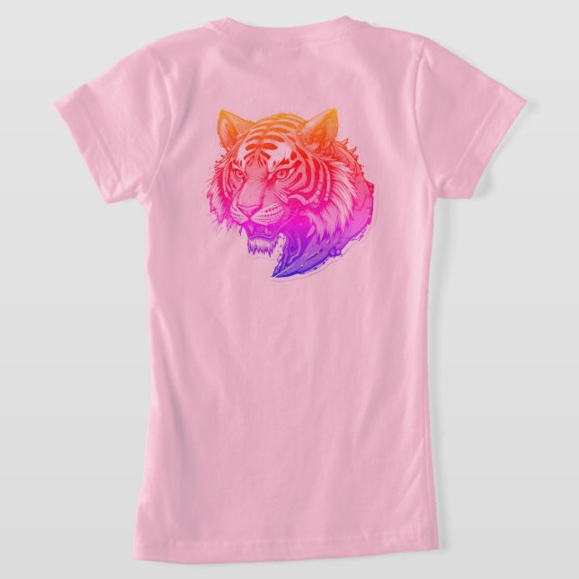 Tiger Porträtt T Shirt (Laydown Baksida)