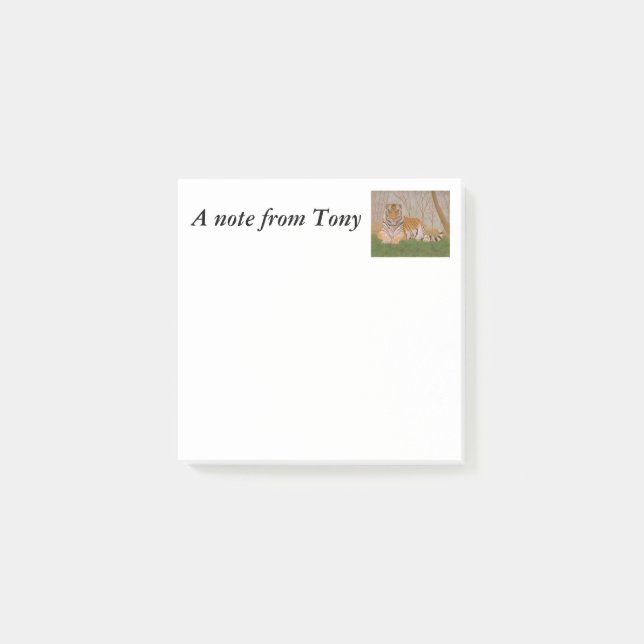 Tiger Post-it Block (Framsida)