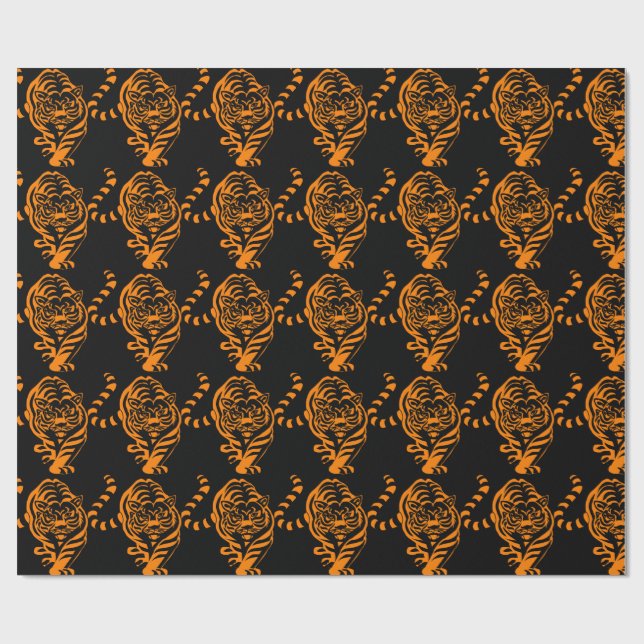 Tiger Presentpapper (Platt)