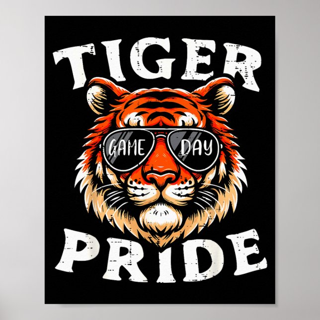 Tiger Pride Men Kids Boys Women Girls Youth Teen  Poster (Framsidan)