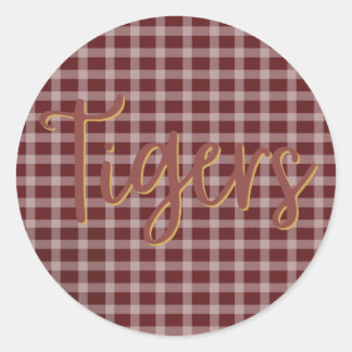 Tiger Pride Preppy Klistermärke