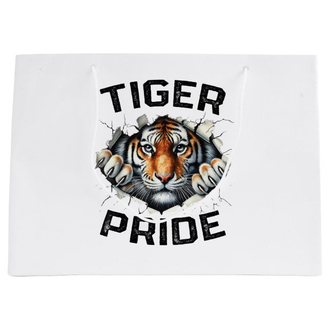Tiger Pride Retro Tiger School Sports Team (Framsidan)