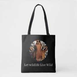 | Tiger Print Eco-Friendly Canvas Bag Tygkasse