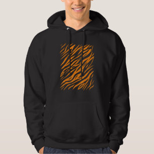 Tiger Print Mönster Halloween Costume Animal Hoodie