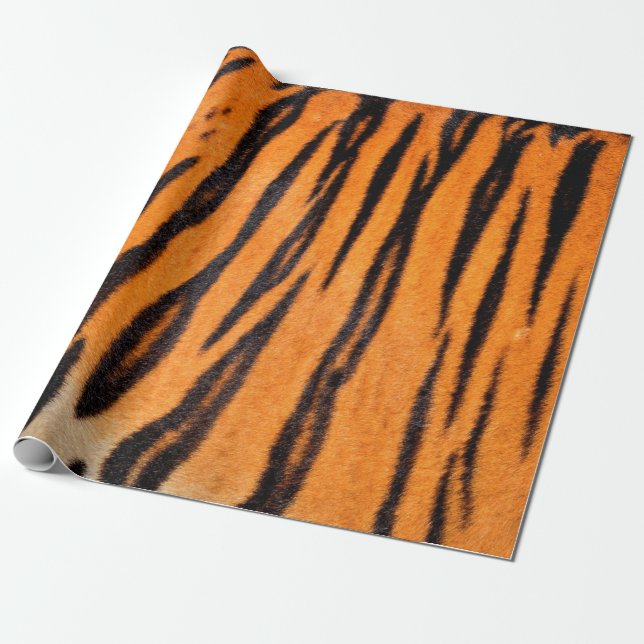 Tiger print struktur presentpapper (Utrullad)