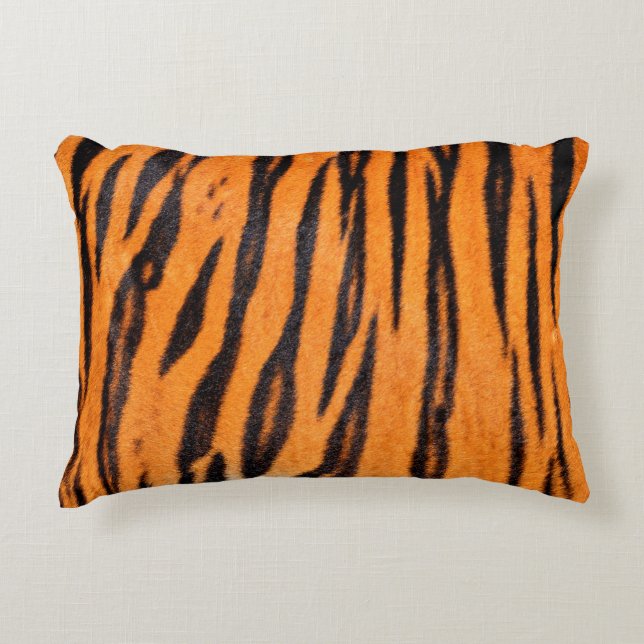 Tiger print struktur prydnadskudde (Framsidan)