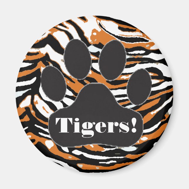 Tiger Print-Tass Magnet (Framsidan)