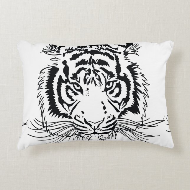 tiger prydnadskudde (Framsidan)