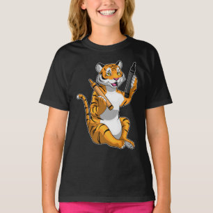 Tiger Pupil Crayon School T Shirt