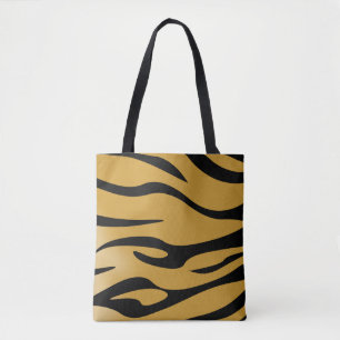 Tiger Rand Allover Tote Tygkasse