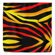 Tiger Rand Animal Print Mönster Bandana
