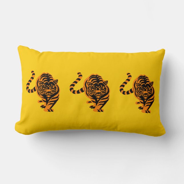 Tiger Rand Art Smart School Teacher Destiny Lumbarkudde (Framsida)