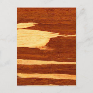 Tiger Rand Bamboo Wood Grain-utseende Vykort