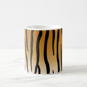 Tiger Rand Exotic Animal Print Kaffemugg