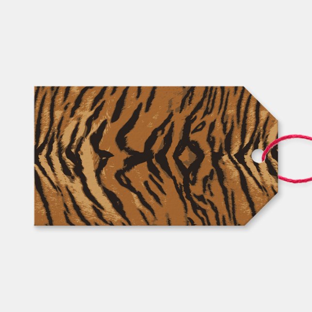 Tiger Rand for-any-Gift-Märkre Presentetikett (Framsidan (Horisontell))