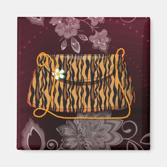 Tiger Rand Mönster Magnet (Framsidan)