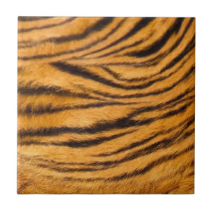 Tiger Rand Päls Black och Orange anpassar den Kakelplatta