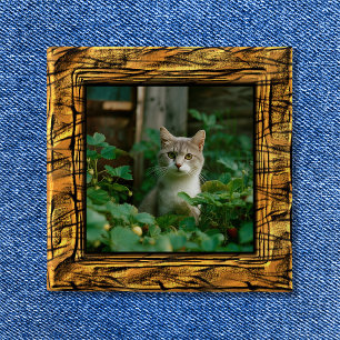 Tiger Rand Photo Ram-knapp Knapp