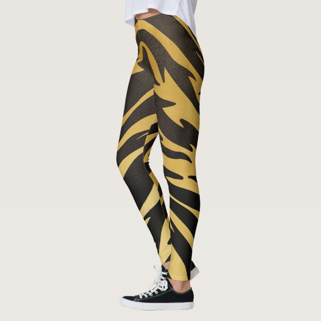 Tiger Rand Print Leggings Womens (Vänster)