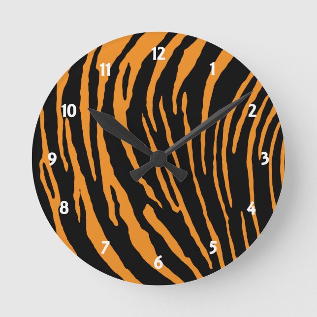 Tiger Rand Rund Klocka (Framsida)