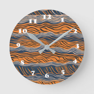 Tiger Rand Skin Inspired Design Rund Klocka