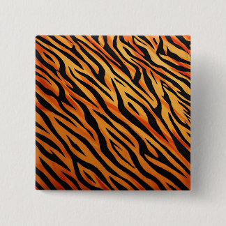 Tiger Randig Pälsmönster Knapp