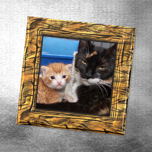 Tiger Randiga Fotoborder Magnet