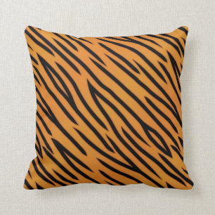 Tiger Randigt Mönster Kudde