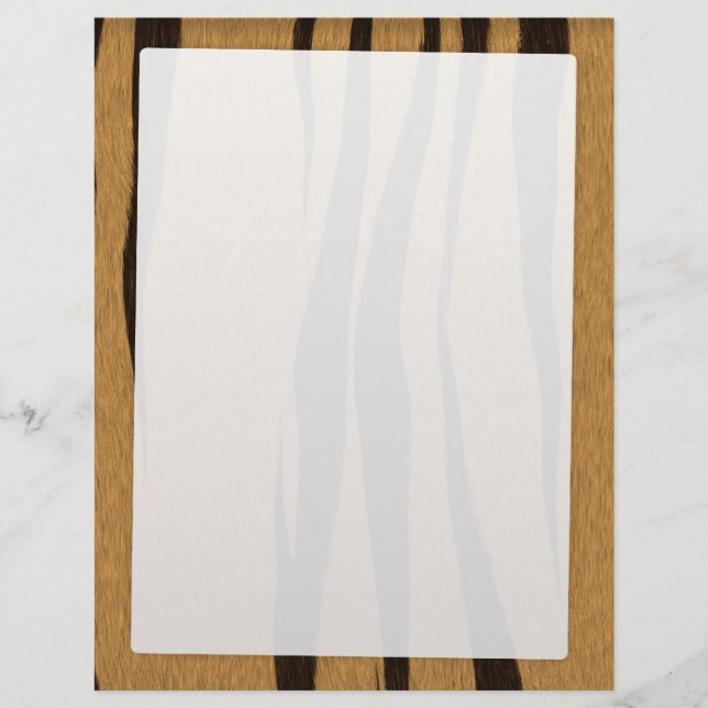 Tiger Randigt Mönster Reklamblad (Framsidan)