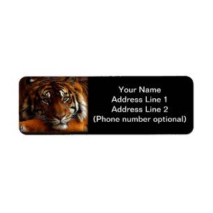 Tiger Returadress Etikett