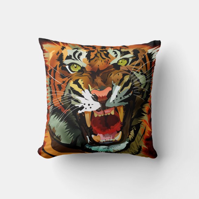 Tiger Roar Kudde (Framsida)