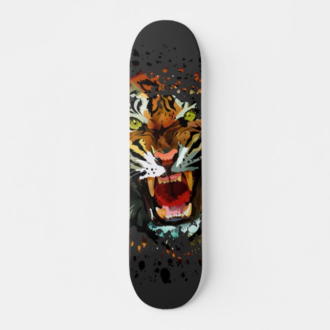 Tiger Roar Mini Skateboard Bräda 18,5 Cm (Framsida)