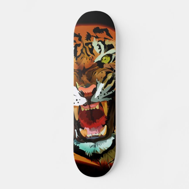 Tiger Roar Skateboard Bräda 21,5 Cm (Framsida)