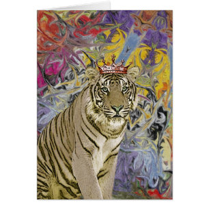 Tiger Royalty Hälsningskort