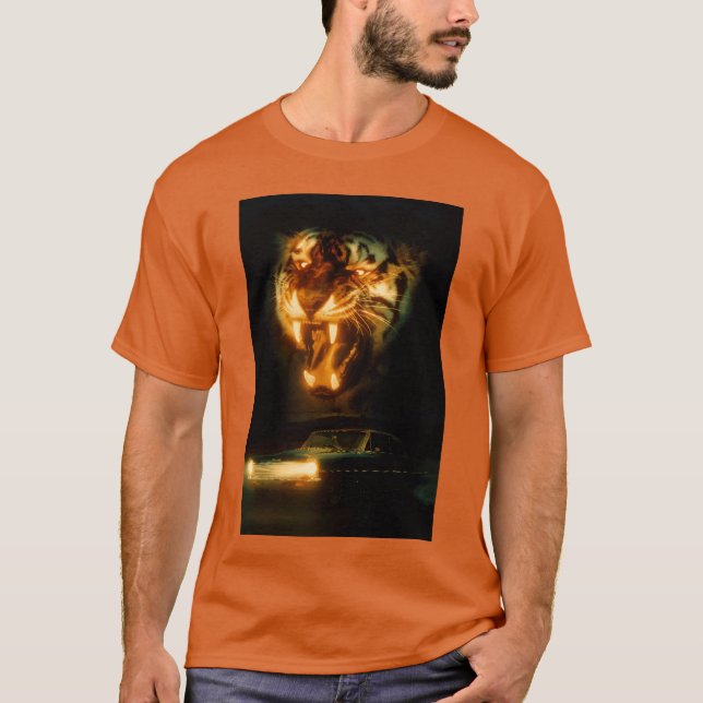 Tiger rytande visar hans Shineusks vänner T Shirt (Framsida)