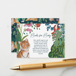 Tiger Safari Baby Shower Bok Request-hölje Tilläggskort