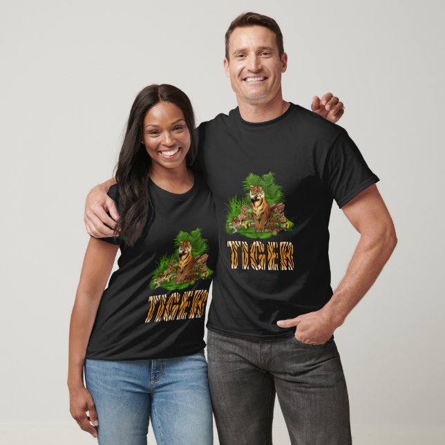 Tiger Safari Wildlife Cat Animal T Shirt (Unisex)