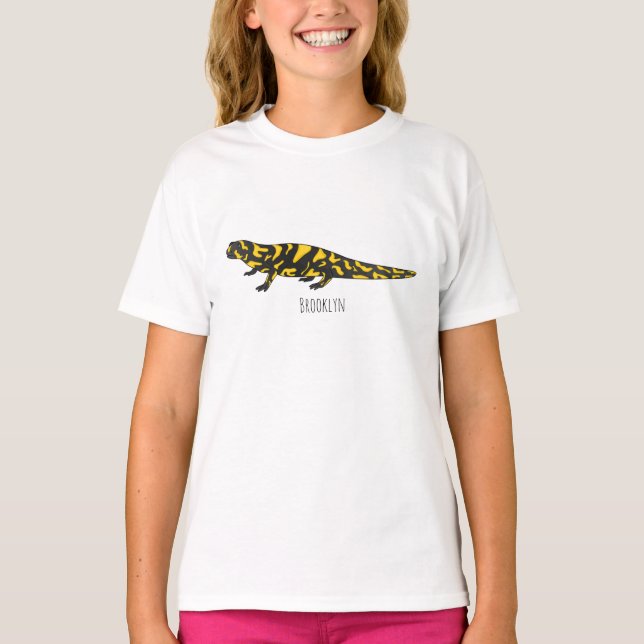 Tiger salamander cartoon illustration  t shirt (Framsida)