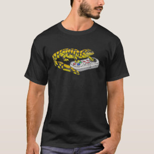 Tiger salamander spelar videospel Salamanders Ga T Shirt