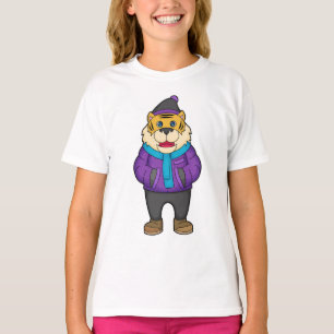 Tiger Scarf Beanie T Shirt
