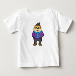 Tiger Scarf Beanie T Shirt