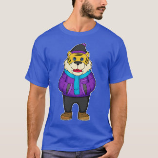 Tiger Scarf Beanie T Shirt
