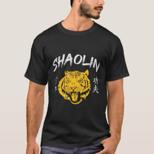 Tiger Shaolin Kung fu Chinese Symbol Wushu Mial T Shirt