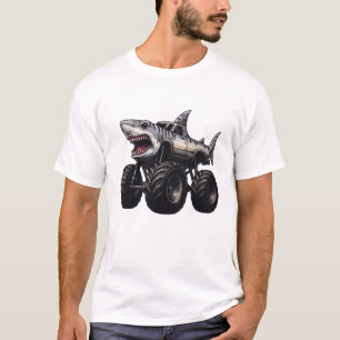Tiger Shark Monster Truck T Shirt