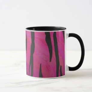Tiger Shock rosa och svart utskrift Mugg