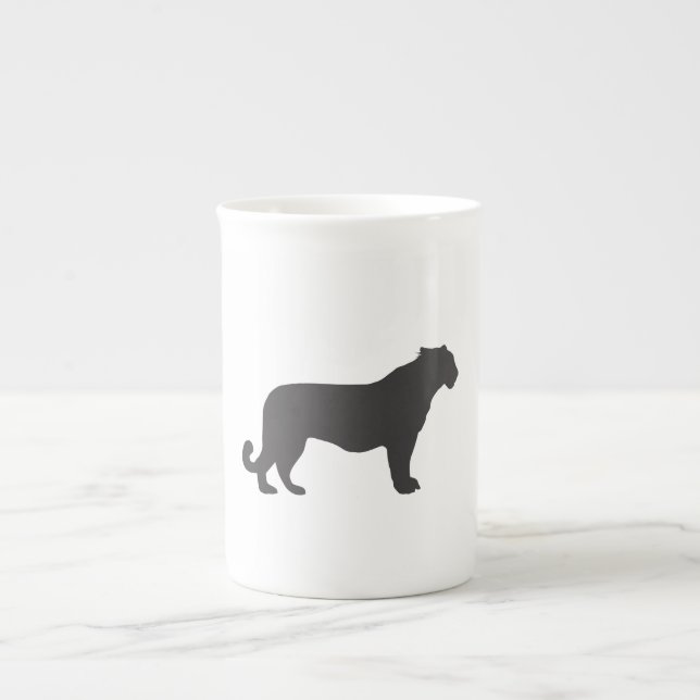 Tiger Silhouette Benporslin Mugg (Framsidan)
