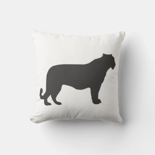 Tiger Silhouette Kudde