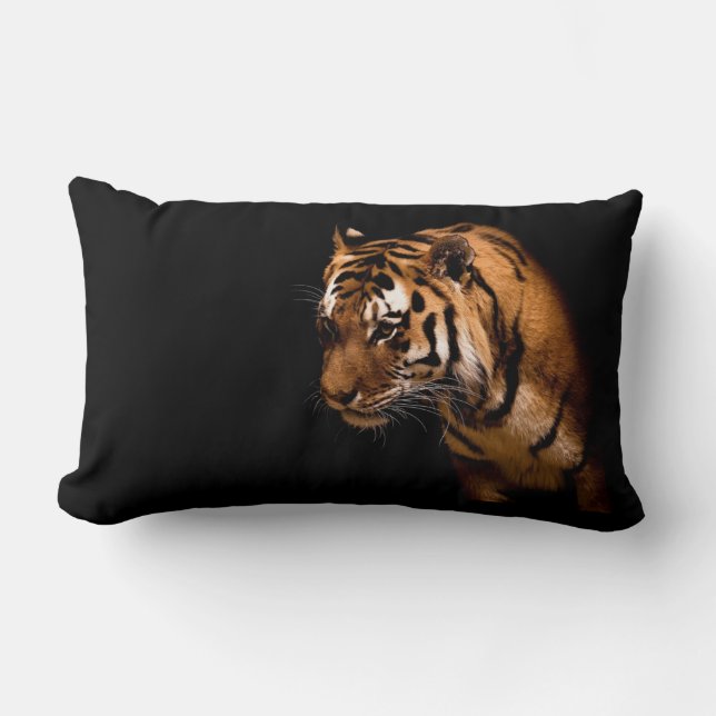 Tiger Silhouette Lumbarkudde (Framsida)